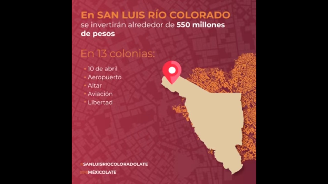 Colonias de San Luis Río Colorado, beneficiadas con el Programa de #MejoramientoUrbano