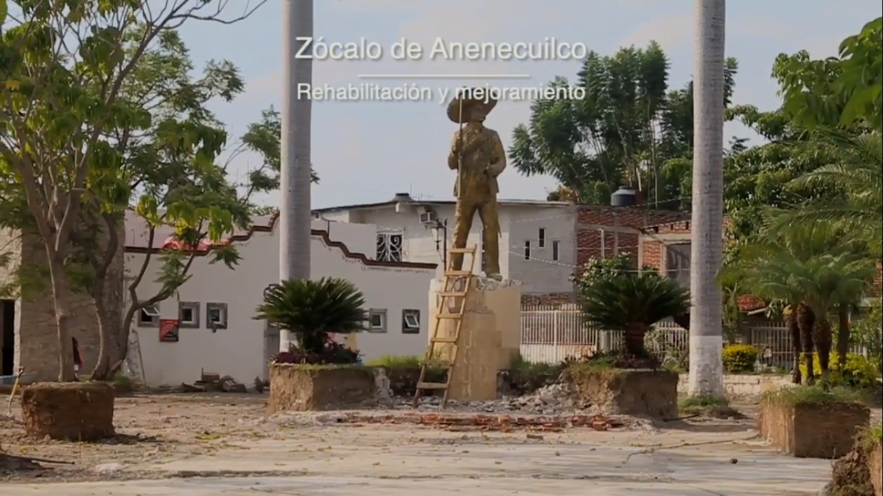 Avance de obra del Corredor Turístico y Cultural del Caudillo del Sur, Emiliano Zapata