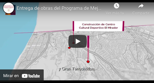 Entrega de obras del Programa de Mejoramiento Urbano en Tijuana, Baja California